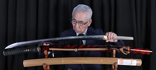 AS23154 Katana:Higo Kuni Ju Akamatsu Taro Mitsuhiro Saku(Tsuba 